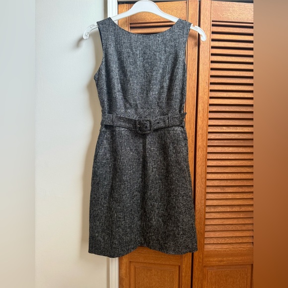 Banana Republic Charcoal Grey Tweed Size 4 Petite Dress - Picture 9 of 10